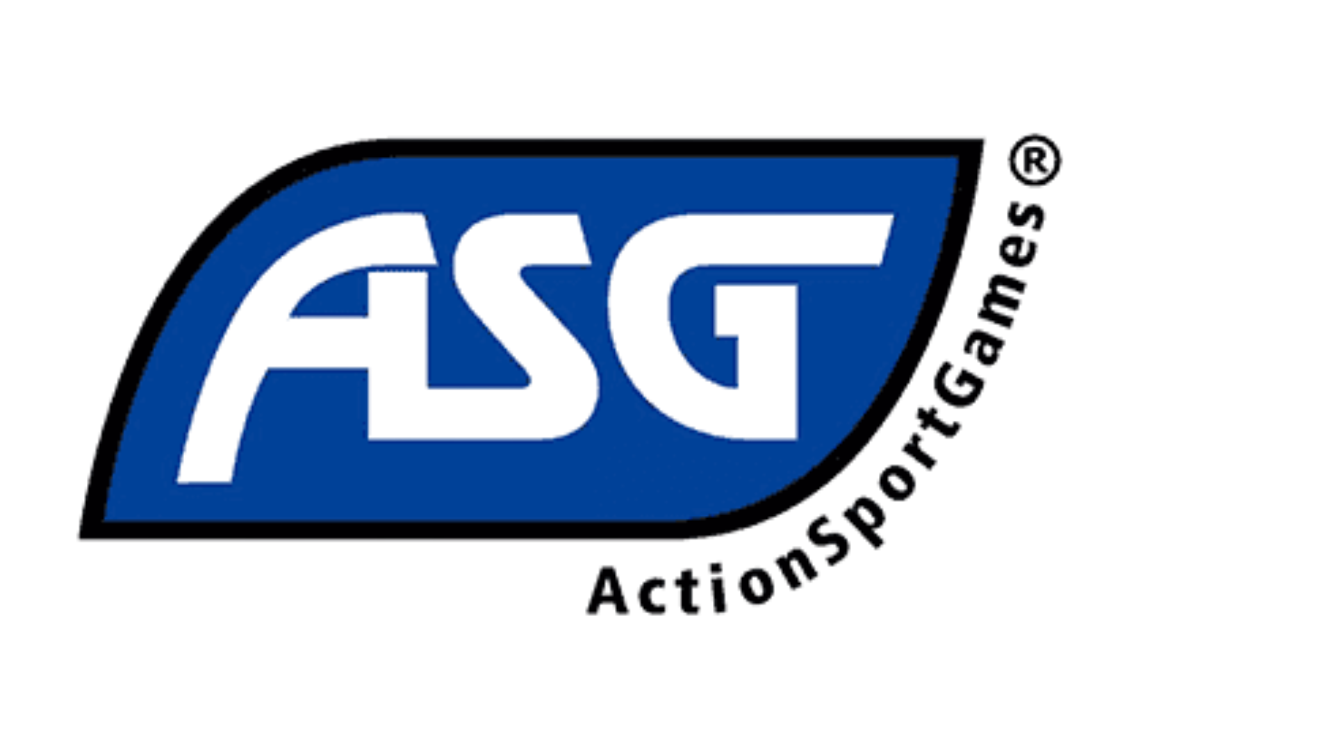 ASG Schofield 6" CO2 Pistol Aged Black .177 2 Blue ASG logo with stylized letters inside a rounded blue shape; small text reading “ActionSportGames” appears to the right.