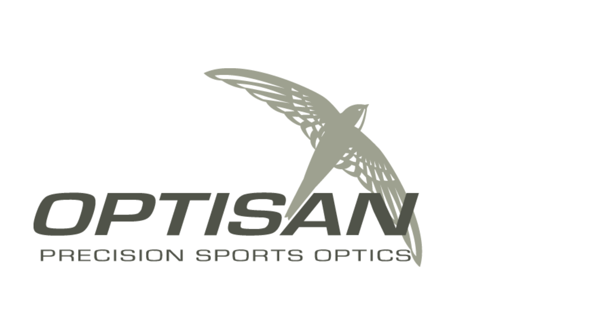 Optisan logo featuring a stylized bird above the words “OPTISAN PRECISION SPORTS OPTICS” in bold, uppercase letters.