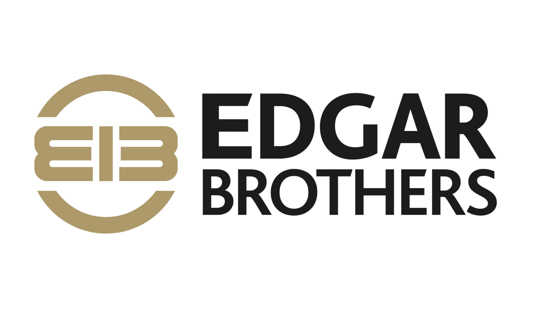 Edgar Brothers Arms XV2 PCP Air Rifle With Hard Case 2 Edgar Brothers logo featuring stylized gold "EB" letters inside a circle to the left of the bold black Edgar Brothers company name.
