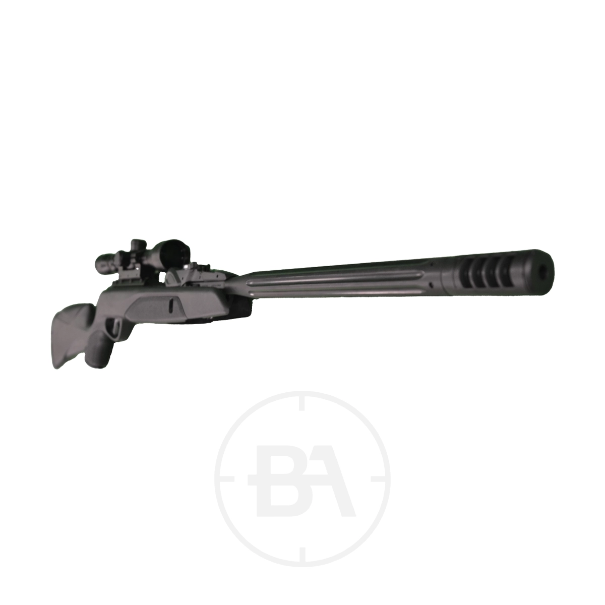 Gamo Swarm Speedster Gen 2 Multi Shot Spring Air Rifle With Scope 3 A Gamo Swarm Speedster Gen 2 Spring Air Rifle with scope is shown on a white background.