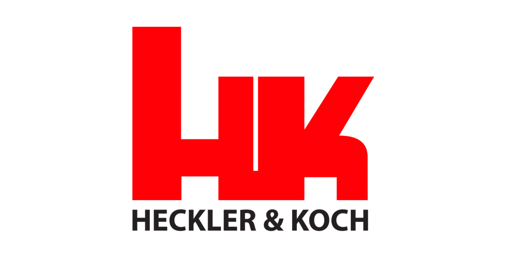 Red "HK" logo with the text "Heckler & Koch" in black underneath, set against a transparent background.