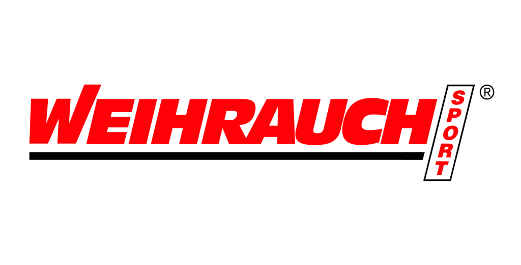 The image shows the Weihrauch Sport logo with "WEIHRAUCH" in bold red letters and "SPORT" in white letters on a vertical red-edged rectangle.