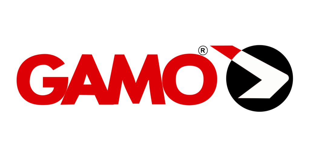 The image shows the word "GAMO" in bold red letters followed by a white arrow with a red tip pointing to the right.