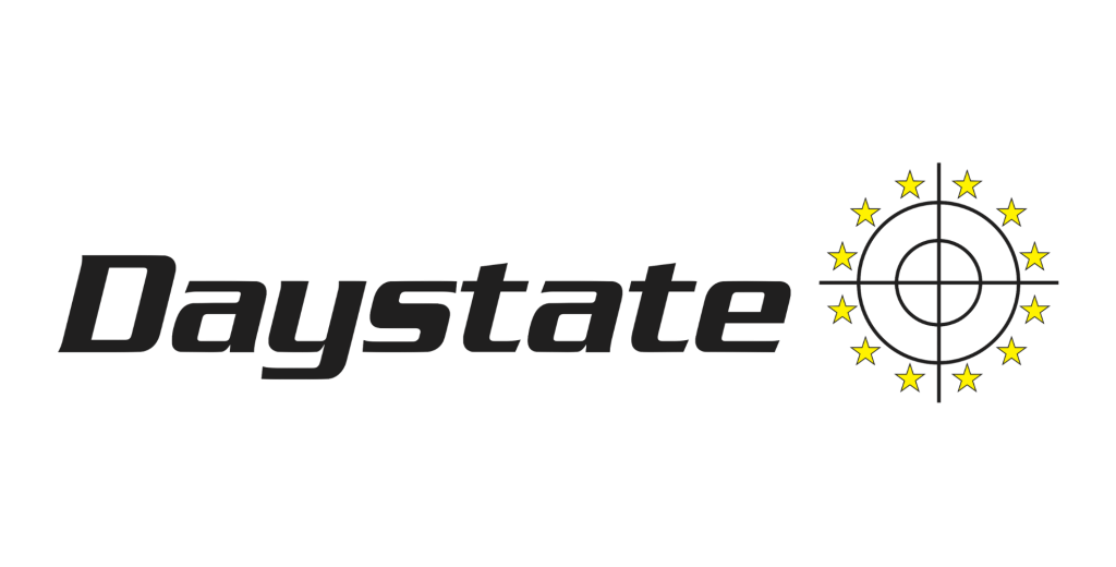 The Daystate logo features the word "Daystate" in black text next to a crosshair symbol surrounded by twelve yellow stars arranged in a circle.