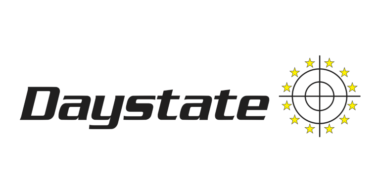 The Daystate logo features the word "Daystate" in black text next to a crosshair symbol surrounded by twelve yellow stars arranged in a circle.