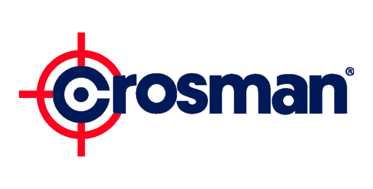 Crosman logo with the letter "C" stylized as a target in red and blue, followed by the word "rosman" in navy blue text.