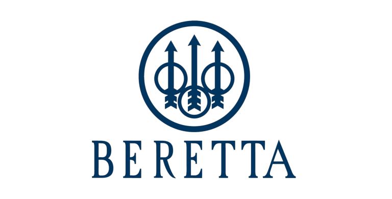 The image shows the Beretta logo featuring three arrows inside a circle above the word "BERETTA" in uppercase letters.