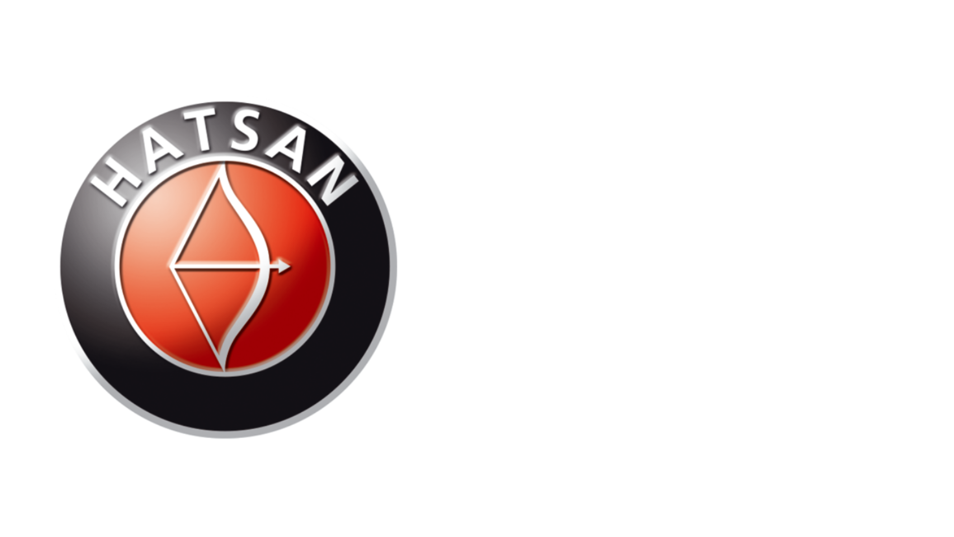 Hatsan Alpha Junior Spring Air Rifle 2 The logo of Hatsan features a red circular emblem with a stylized bow and arrow, surrounded by a black and white ring with the word "HATSAN" at the top.