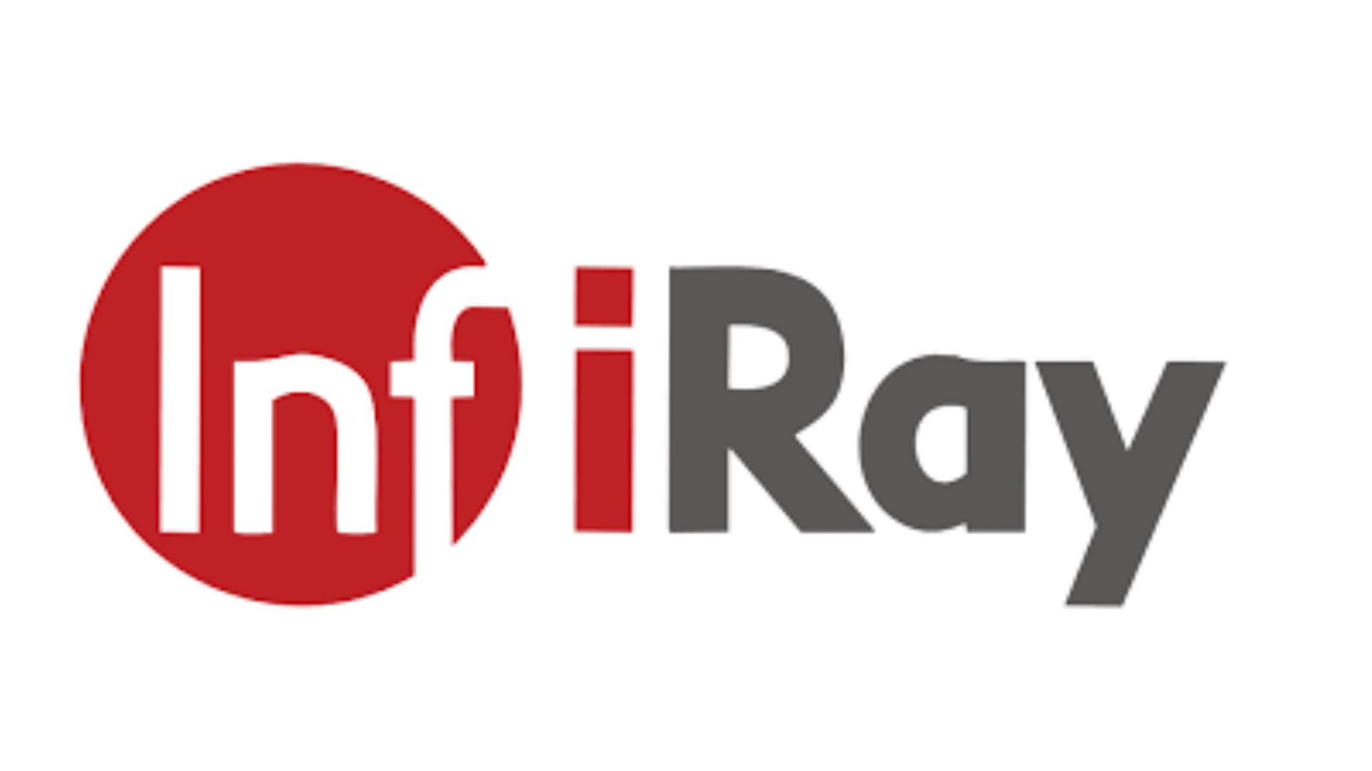 InfiRay TP25 SE Thermal Imaging Rifle Scope With Mounts 2 InfiRay logo featuring "Inf" in black within a red circle and "iRay" in gray and red text on a transparent background.