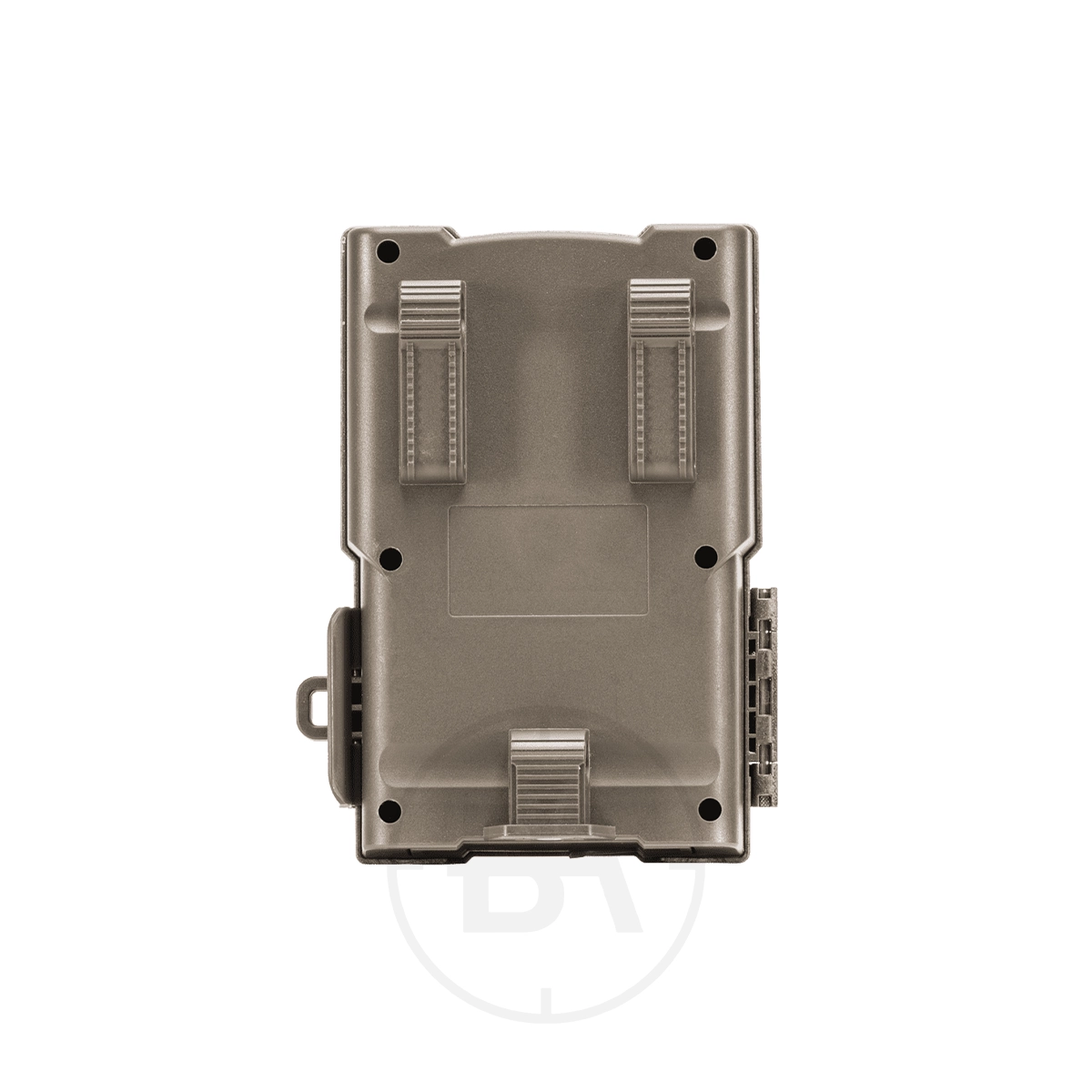 Covert MP32 Trail Camera 7 The Covert MP32 Trail Camera is a rectangular, tan plastic device with three latches and a right-side connector, shown from above on a white background—ideal for wildlife surveillance.