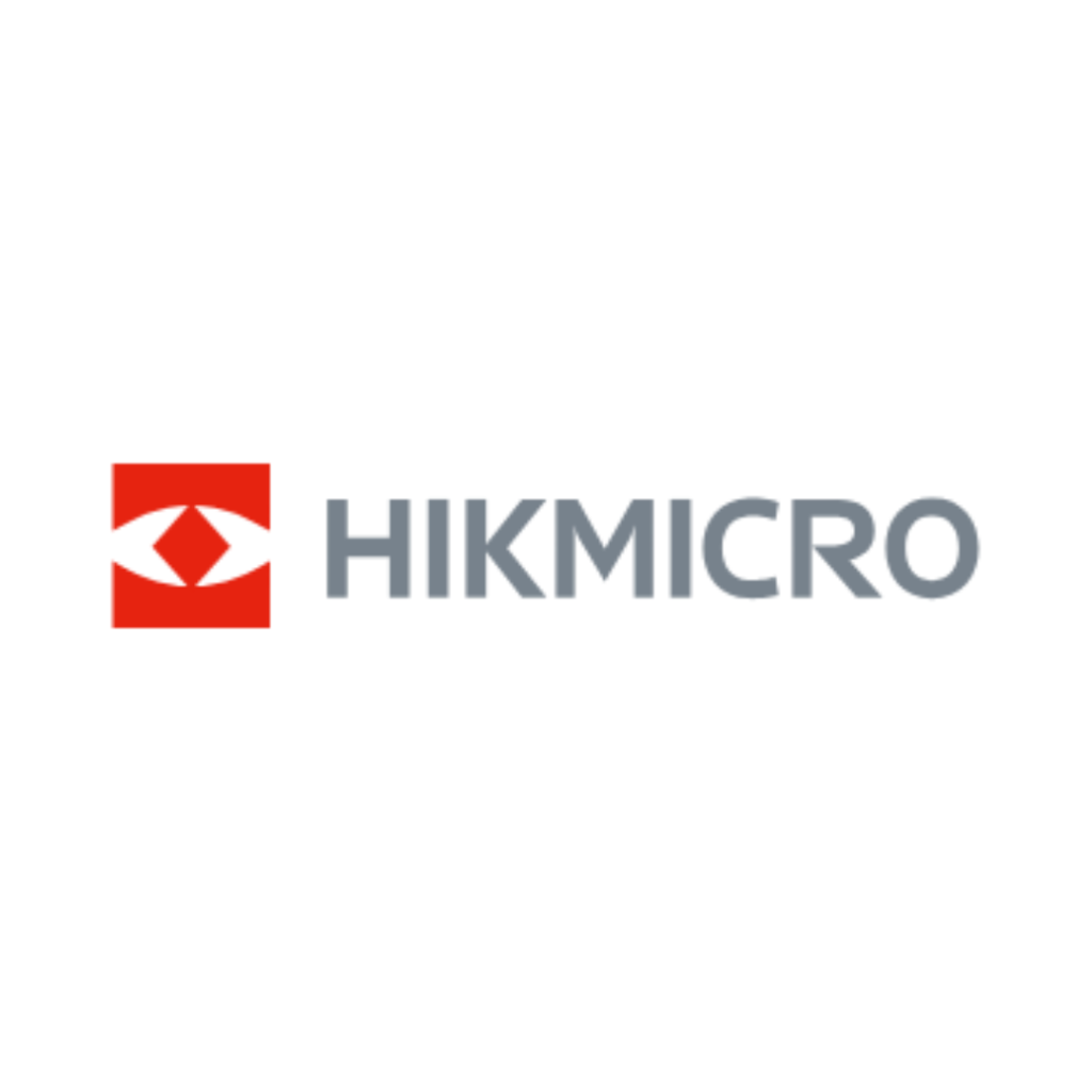 HIKMICRO logo with a red geometric symbol to the left of the brand name in gray capital letters on a white background.