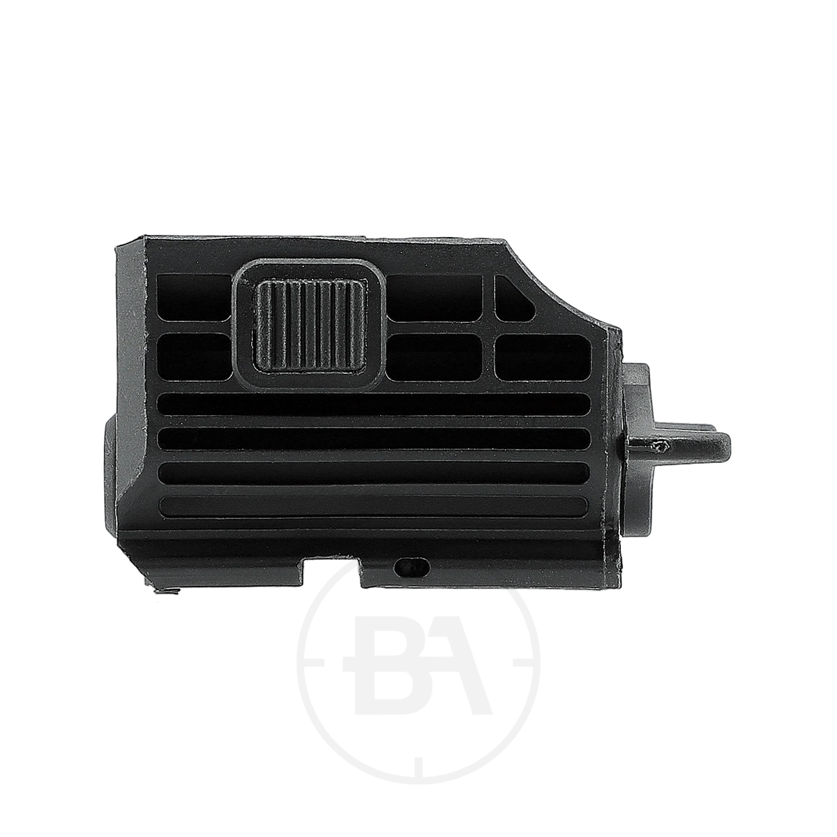 Umarex UX NL 4 Nano Laser 3 A black metal part, likely a component for the Umarex UX NL 4 Nano Laser, is shown isolated on a white background.