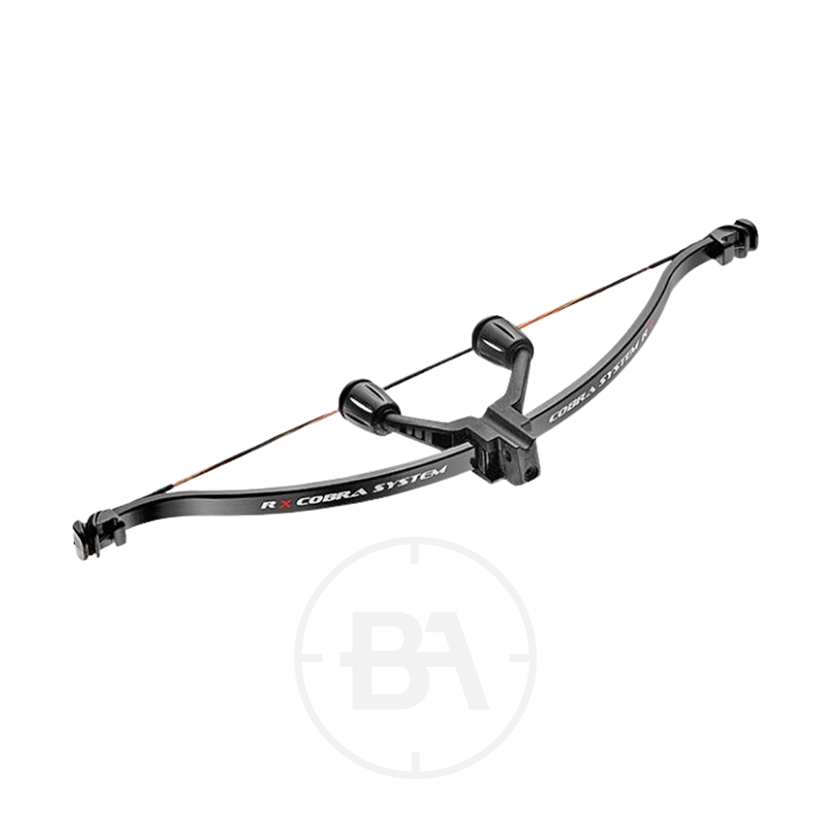 EK Archery R-Series Front End Units - 90 lbs,110 lbs & 130 lbs 1 A black EK Archery R-Series Front End Unit (90, 110, or 130 lbs) is displayed against a white background.