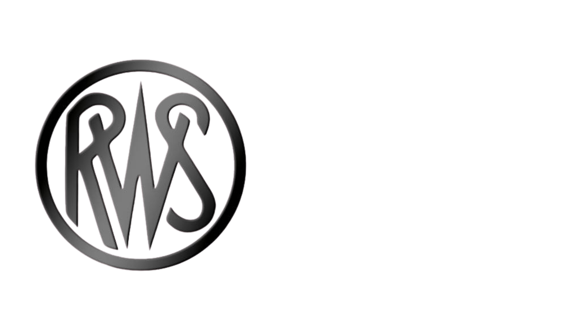 Black circular logo with the stylized letters "RWS" inside, set against a transparent background.