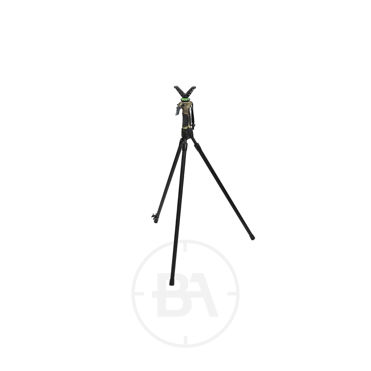 Air Force One Trigga-Stix Gen 3 Tripod 1 The Air Force One Trigga-Stix Gen 3 Tripod stands upright with its three extended legs against a plain white background.
