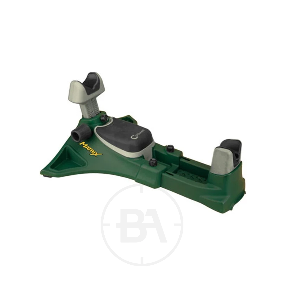 Caldwell Matrix Shooting Rest 1 The Caldwell Matrix Shooting Rest offers adjustable supports to keep firearms steady for sighting or cleaning, making it an essential shooting accessory.
