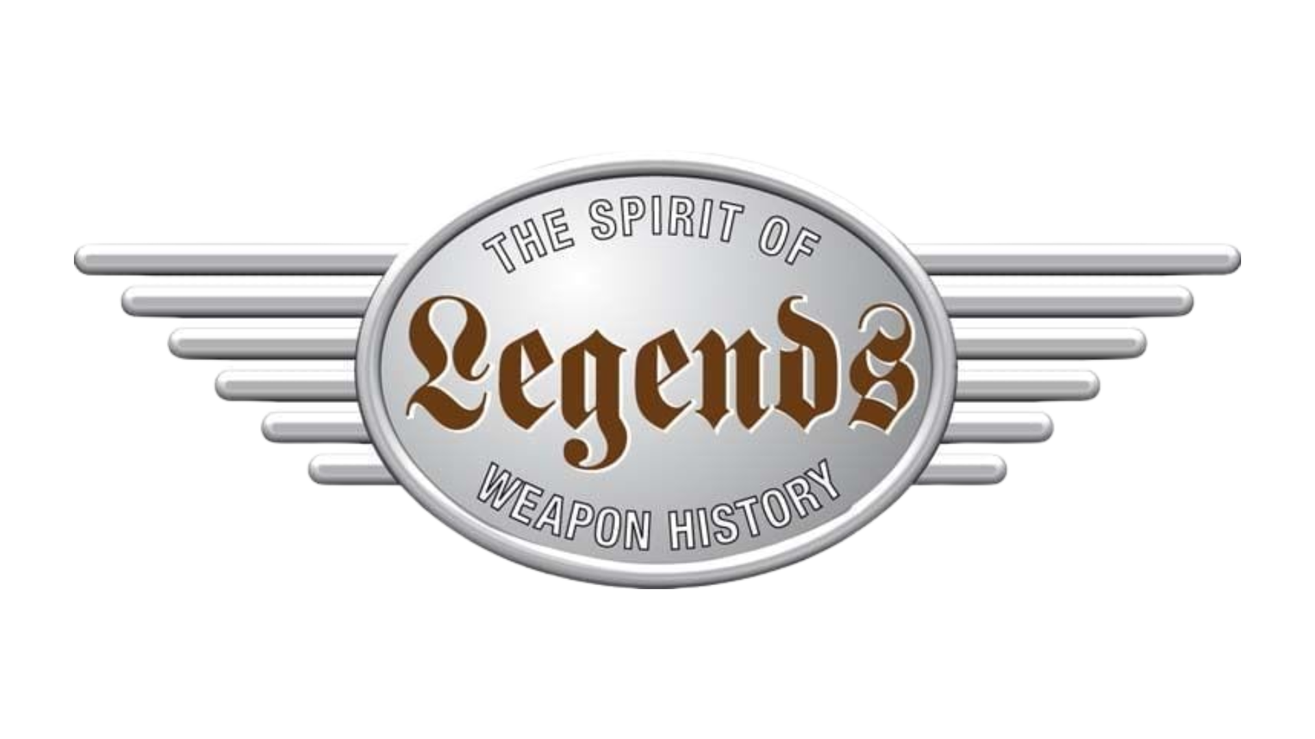 Umarex Legends Metal BB Shells (10 Pack) 2 A silver emblem with the text "The Spirit of Legends Weapon History" in stylized fonts, featuring horizontal silver lines on each side, inspired by the prestige of Umarex Legends.