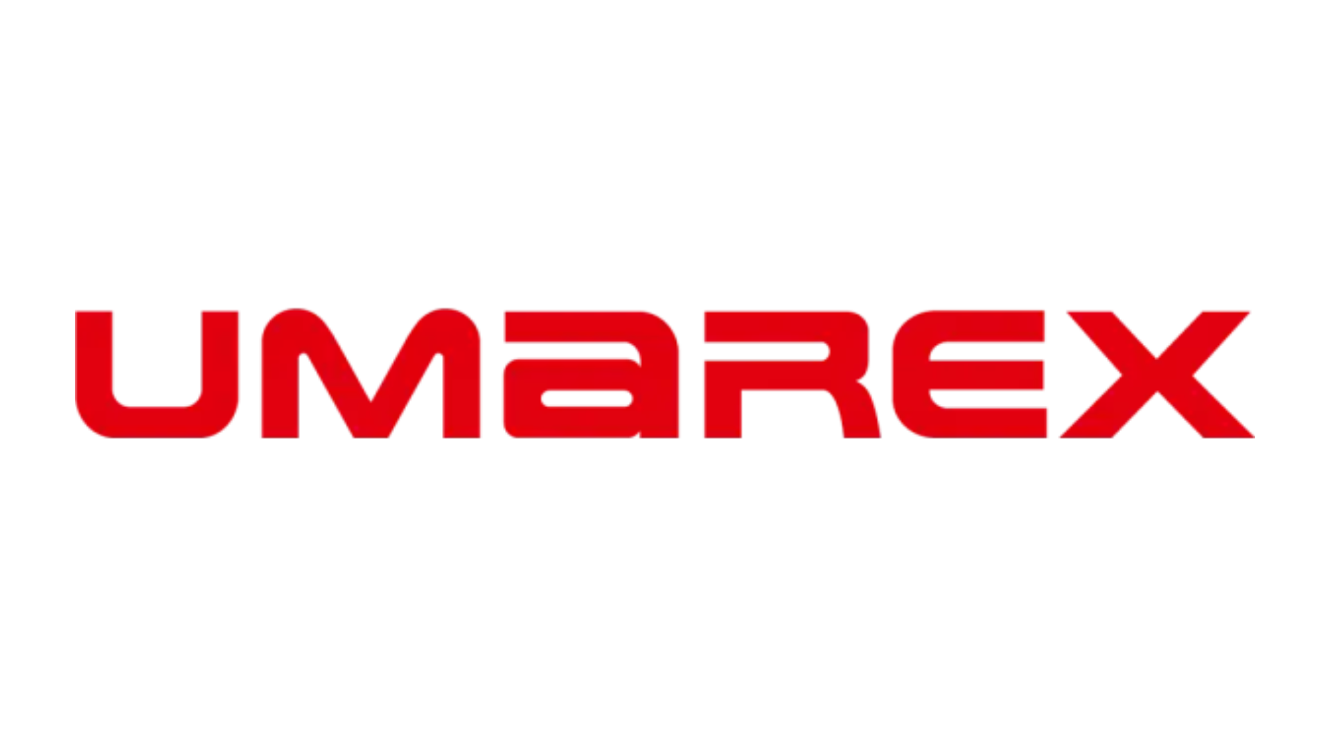 Red "UMAREX" logo in bold, uppercase letters on a black background.
