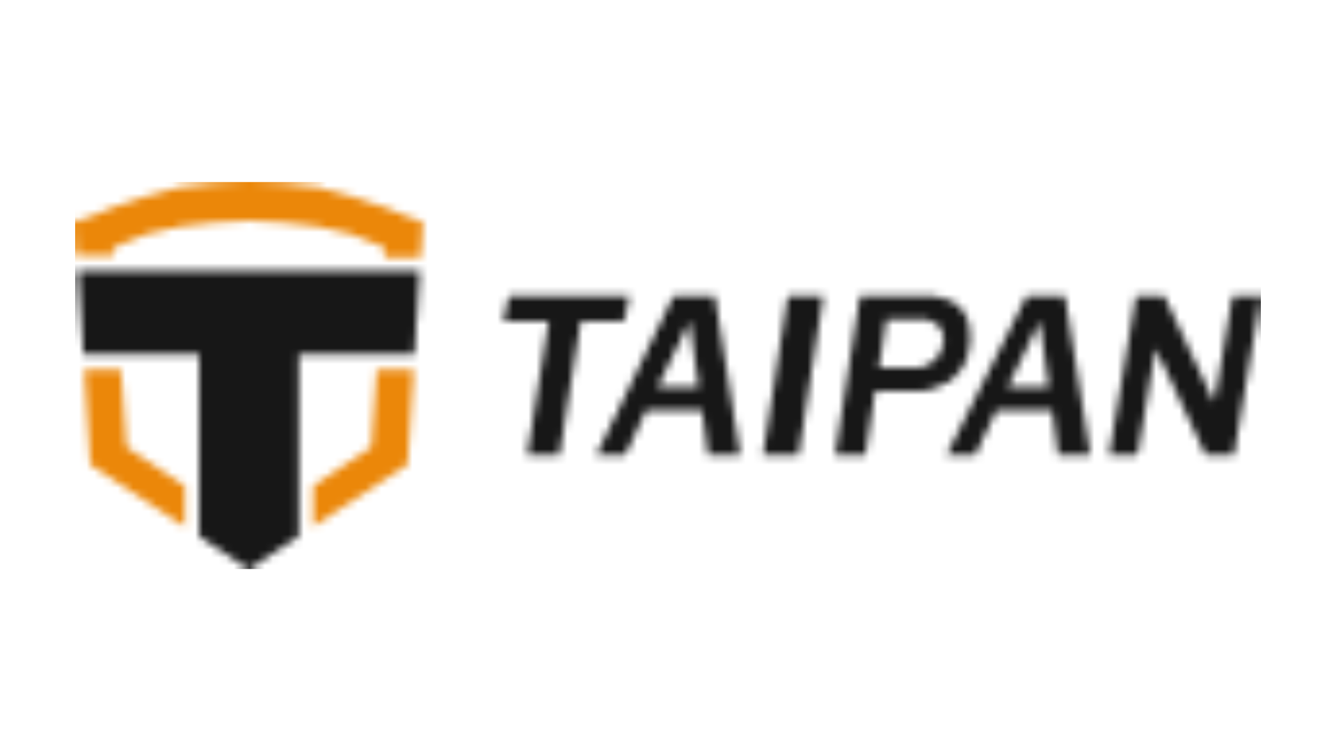 The image shows a black and orange Taipan logo next to the word "TAIPAN" in bold uppercase letters.