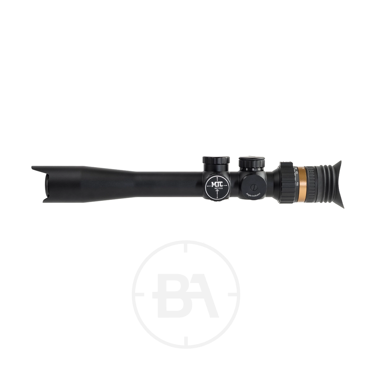 MTC Optics Viper Connect 4-16x32 3 The MTC Optics Viper Connect 4-16x32 rifle scope, featuring adjustment knobs and an eyepiece, is shown in black on a white background.