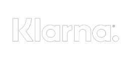 Klarna logo in bold white text with a colon on a black background.